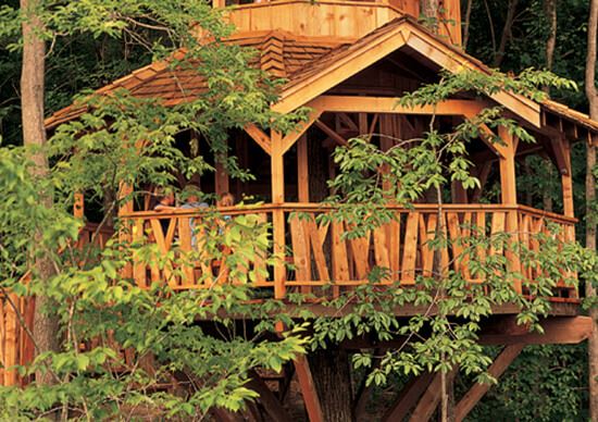 Kids three story tree house at Sterling on the Lake