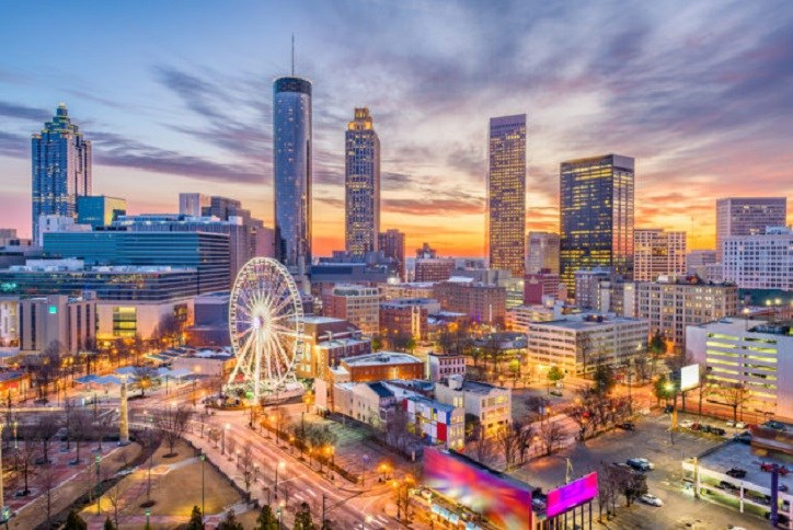 Sky view of Atlanta, Georgia