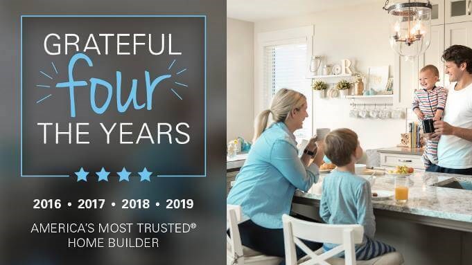 Taylor Morrison Most Trusted Builder Four Years in a Row!
