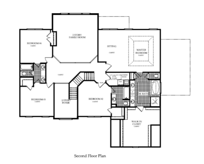 Harcrest Homes Weston Model -Second Floor