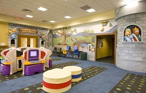 Play area for children in the Spout Springs Library