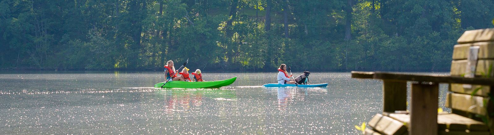 Kayaking on Lake Sterling