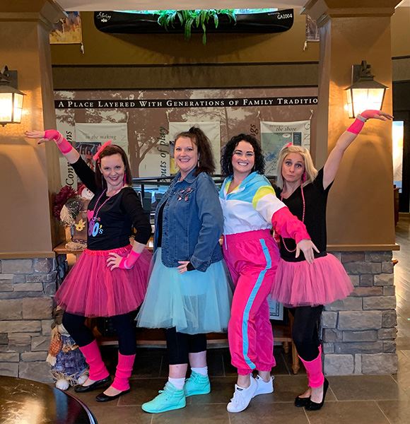 Newland employees dressed up for Halloween at the Information Center