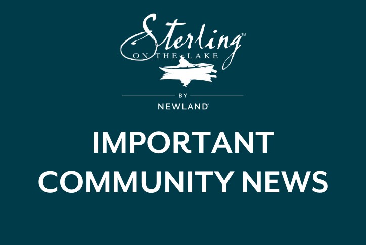 Sterling on the Lake logo - Important Community News