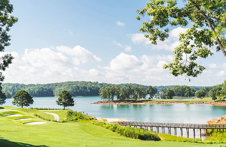 Lake Lanier in North Georgia, near Sterling on the Lake.