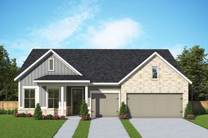 David Weekley Homes Meadowhill floorplan Elevation B in The Retreat at Sterling on the Lake