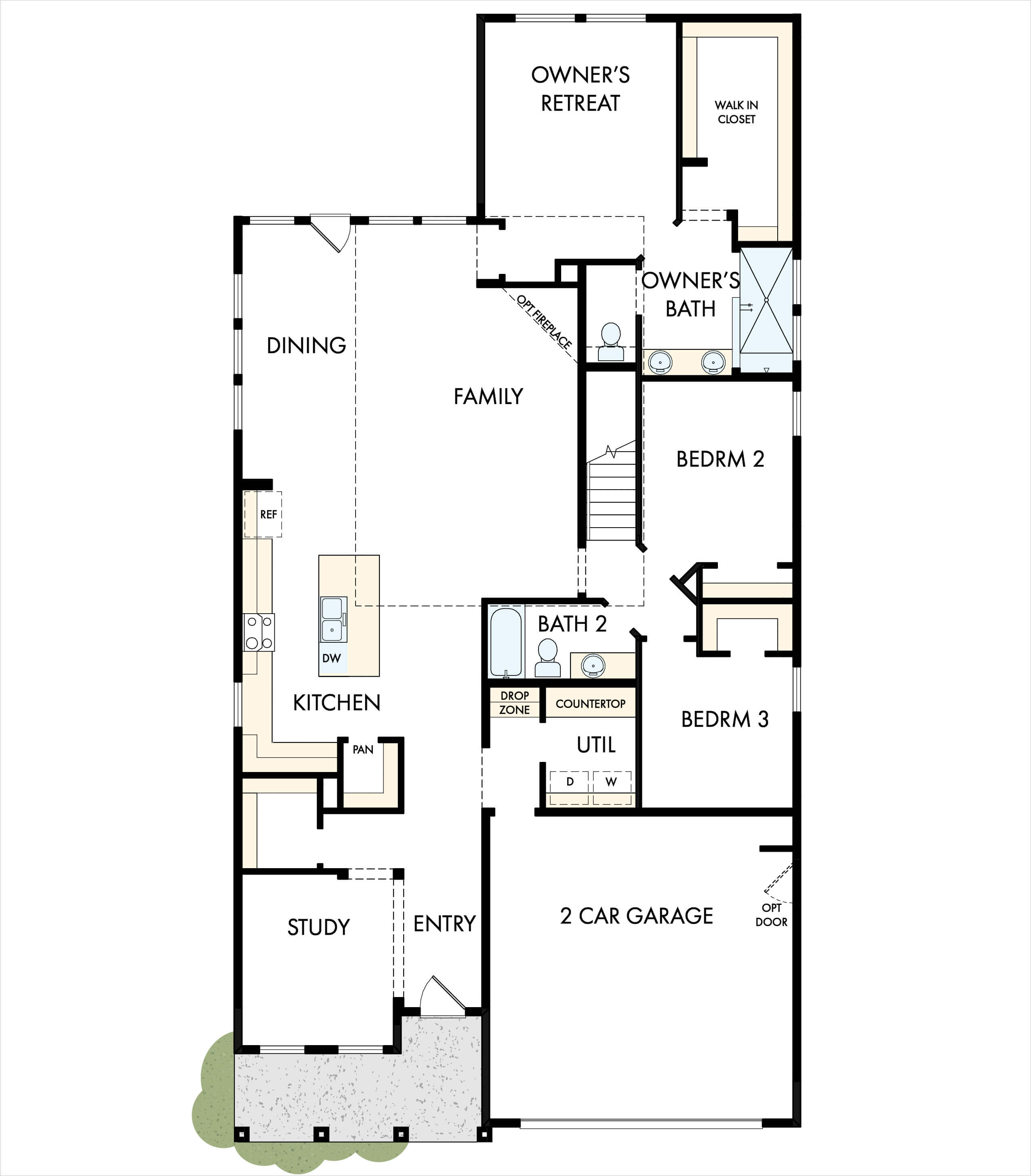 David Weekley Homes Cartwright floorplan in The Retreat