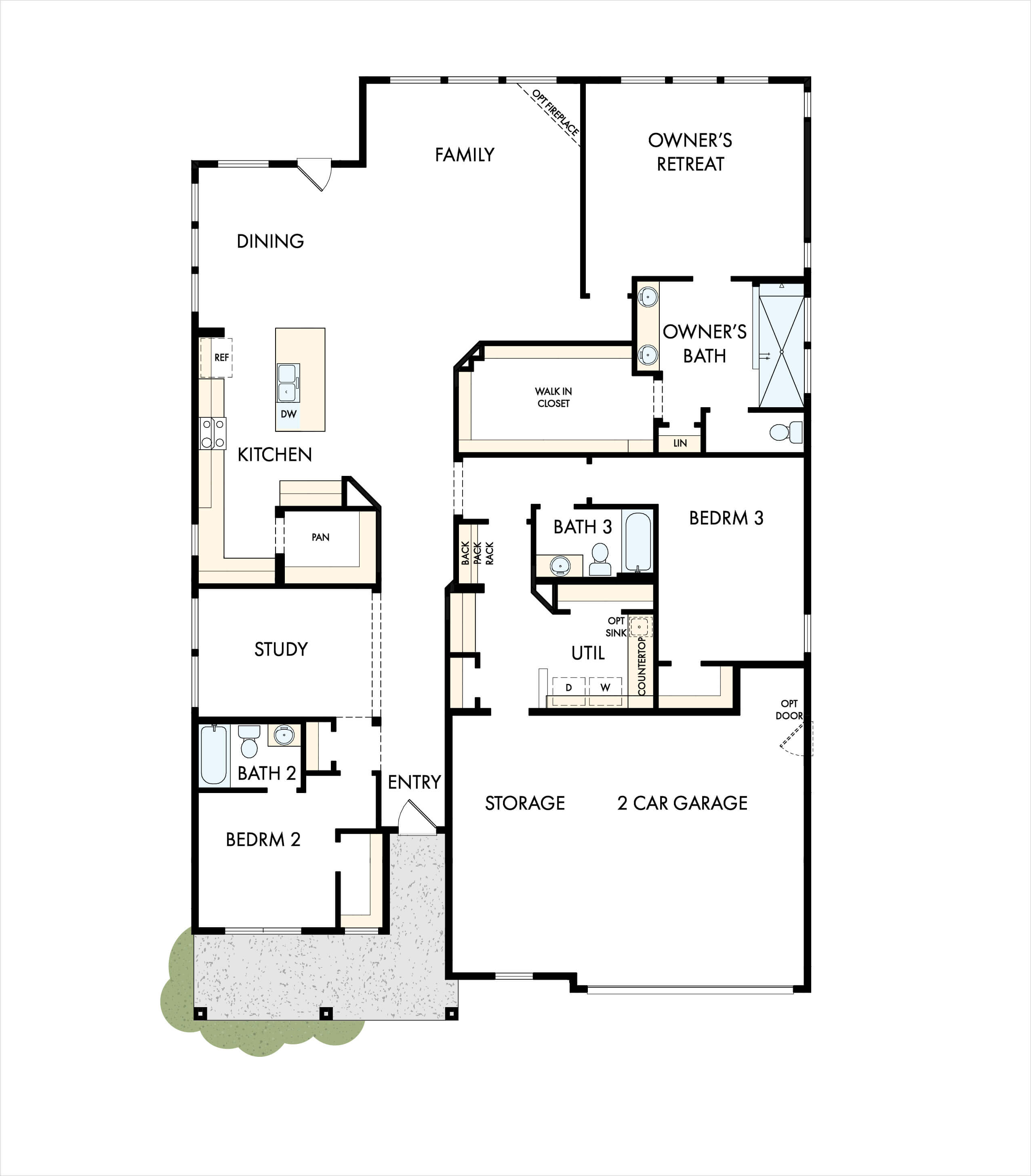 David Weekley Homes Freeman floorplan in The Retreat at Sterling on the Lake