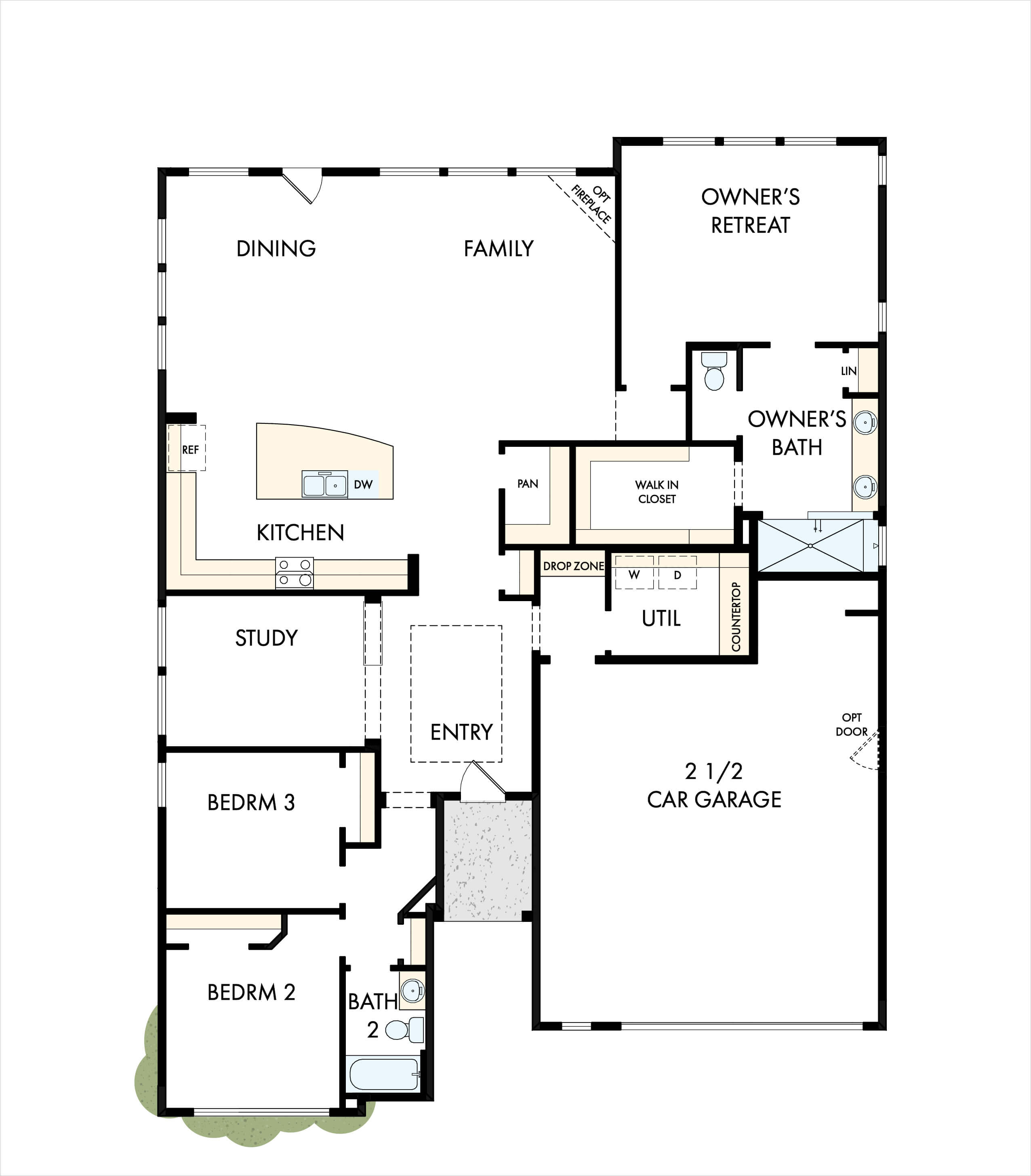 David Weekley Homes Lockview floorplan in The Retreat at Sterling on the Lake