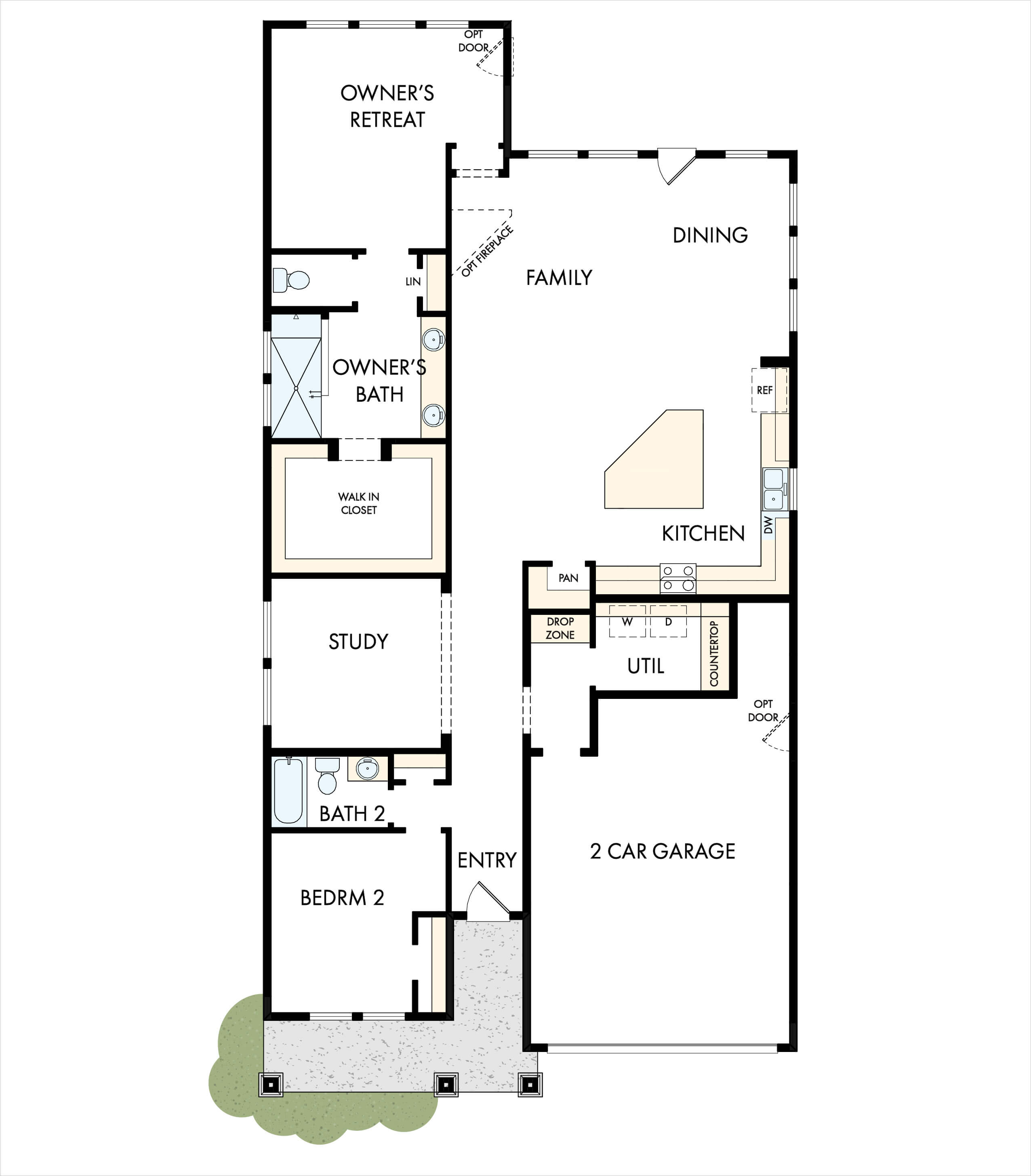 David Weekley Homes Ravenwood floorplan in The Retreat at Sterling on the Lake