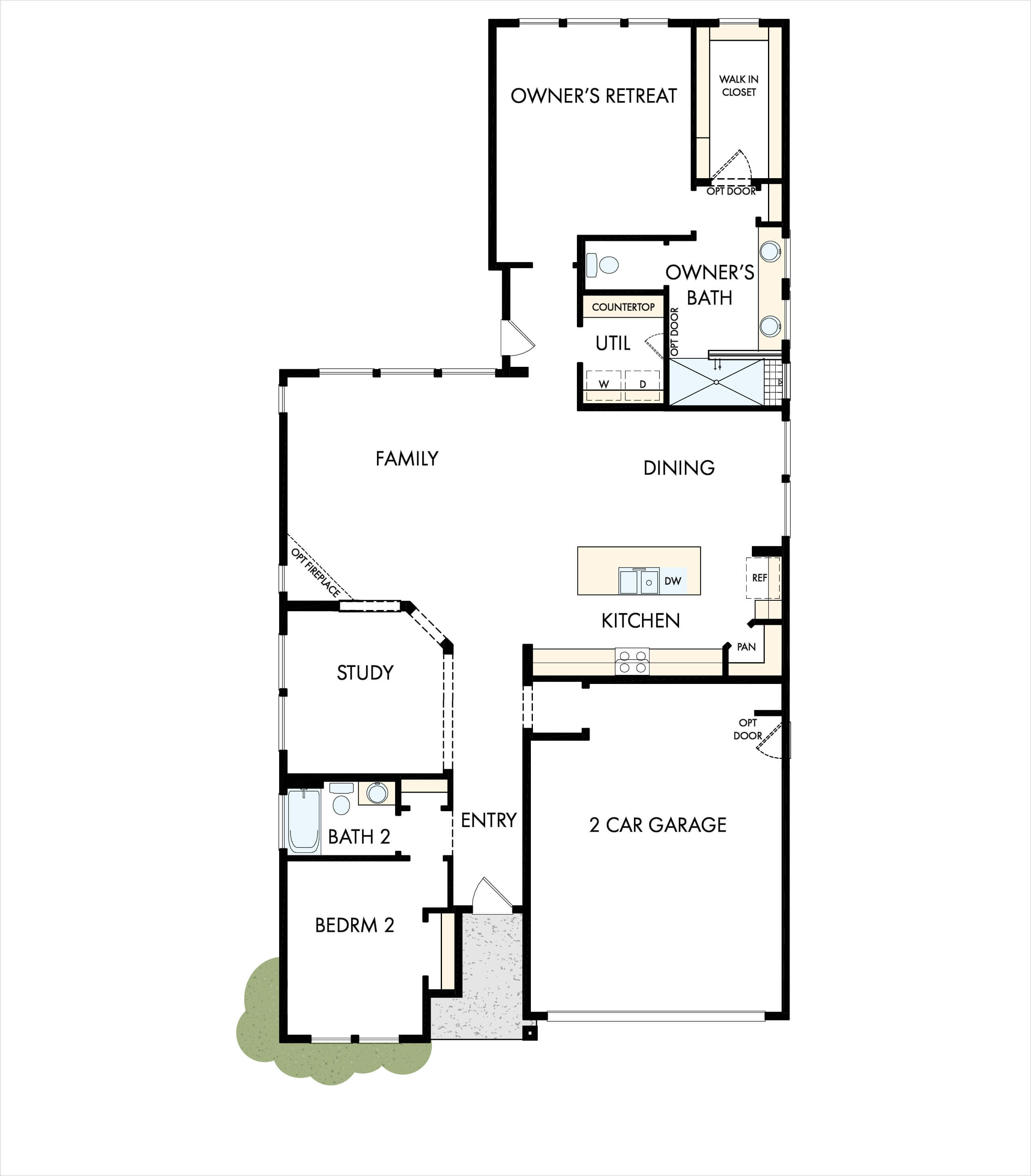 David Weekley Homes Gilmore floorplan in The Retreat at Sterling on the Lake