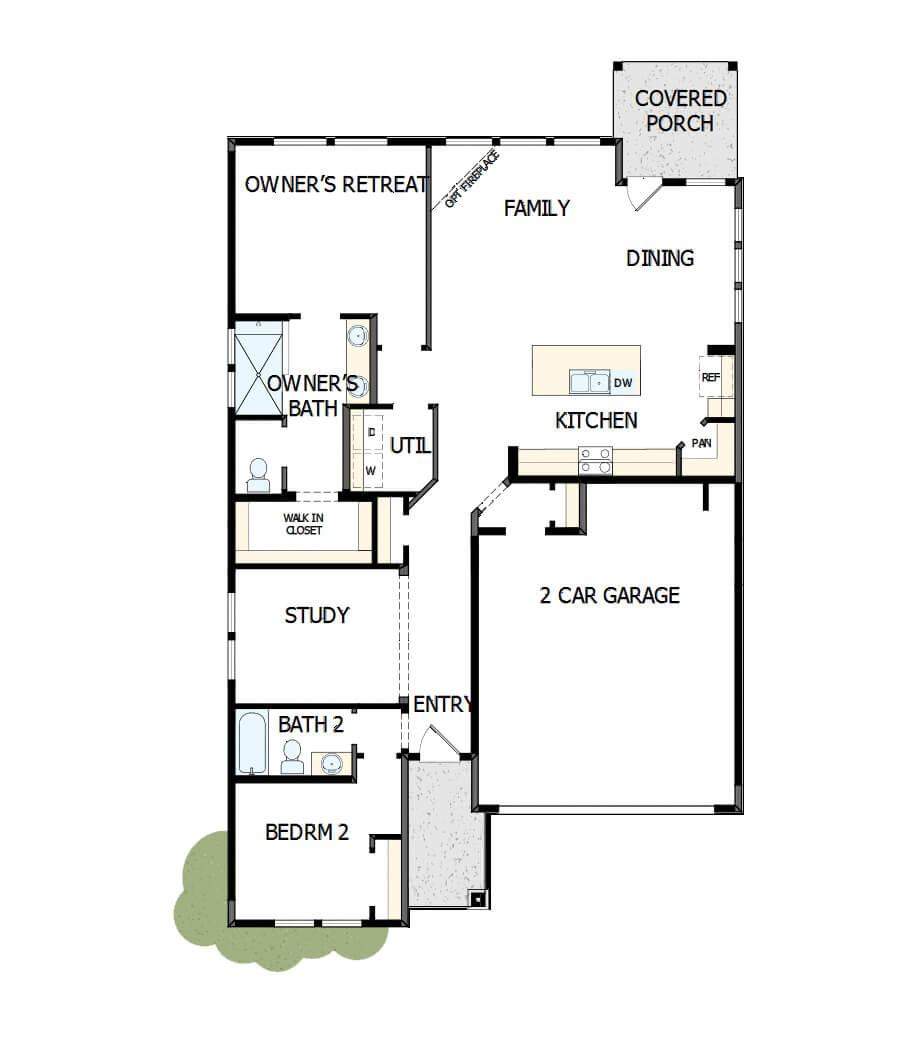 The Baymeadow from Encore by David Weekley Homes at Sterling on the Lake's 55+ neighborhood, The Retreat