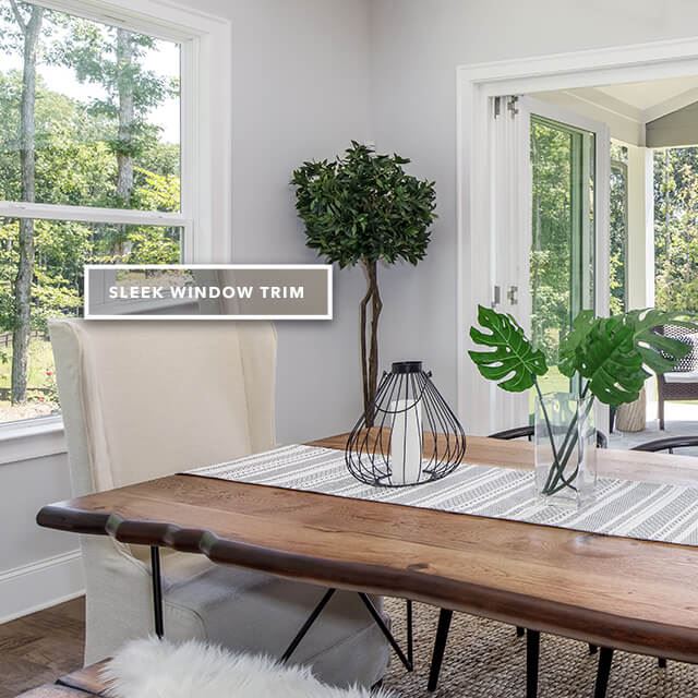 Sleek window trim