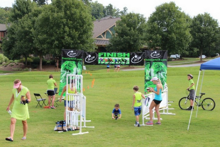 Kids fitness camp at Sterling on the Lake.