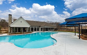 Pool and deck at The Retreat Clubhouse, Sterling on the Lake.