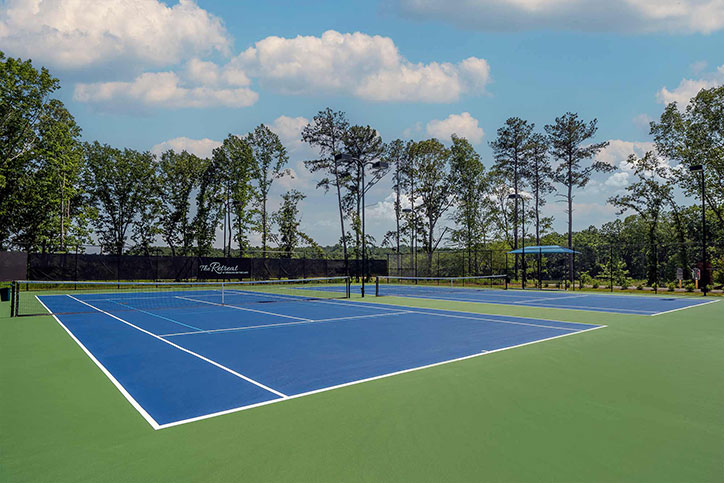 Pickleball courts at The Retreat in Sterling on the Lake